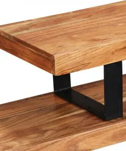 vidaXL TV Stand Solid Acacia Wood