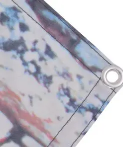 vidaXL Balcony Screen Oxford Fabric 90×400 cm Stone Wall Print