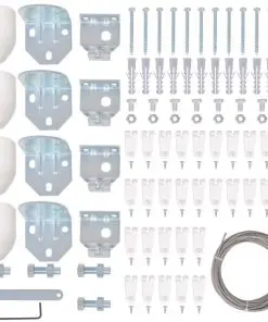 vidaXL Patio Awning Sunscreen Complete Set Oxford Fabric 140×420 cm