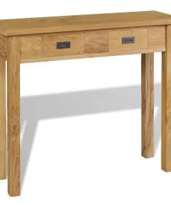 vidaXL Console Table Solid Teak 90x30x80 cm