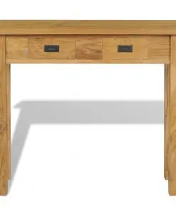 vidaXL Console Table Solid Teak 90x30x80 cm