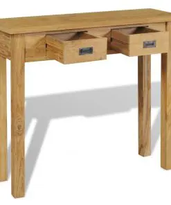 vidaXL Console Table Solid Teak 90x30x80 cm