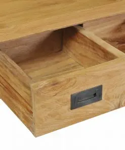 vidaXL Console Table Solid Teak 90x30x80 cm