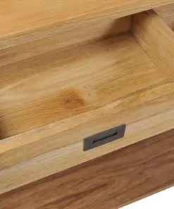 vidaXL Console Table Solid Teak 120x30x80 cm