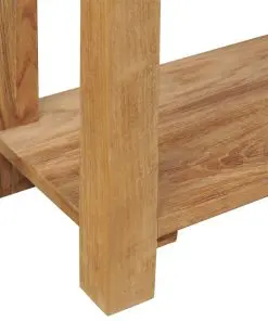 vidaXL Console Table Solid Teak 120x30x80 cm