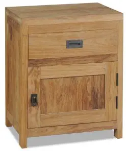 vidaXL Bedside Cabinet Solid Teak 40x30x50 cm