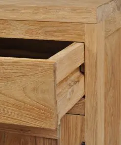 vidaXL Bedside Cabinet Solid Teak 40x30x50 cm