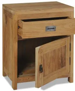 vidaXL Bedside Cabinet Solid Teak 40x30x50 cm