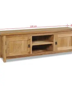 vidaXL TV Cabinet Solid Teak 120x30x40 cm