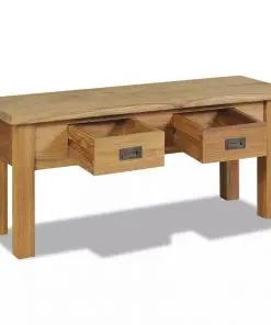 vidaXL Hall Bench Solid Teak 90x30x40 cm