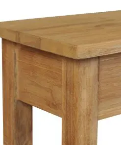 vidaXL Hall Bench Solid Teak 90x30x40 cm
