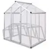 vidaXL Outdoor Aviary Aluminium 178x122x194 cm