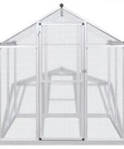 vidaXL Outdoor Aviary Aluminium 178x122x194 cm