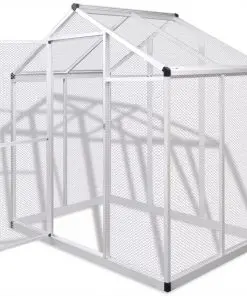 vidaXL Outdoor Aviary Aluminium 178x122x194 cm