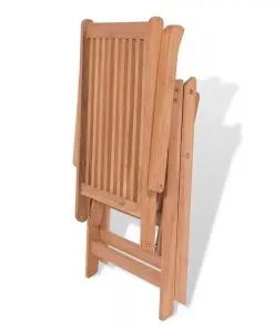 vidaXL Reclining Garden Chair Solid Teak Wood