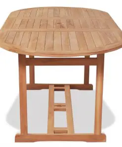 vidaXL Garden Table 180x90x75 cm Solid Teak Wood