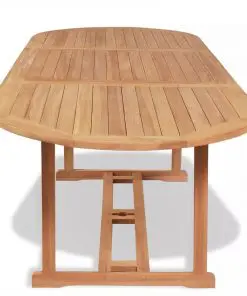 vidaXL Garden Table 240x90x75 cm Solid Teak Wood