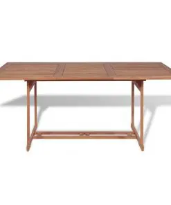 vidaXL Garden Table 180x90x75 cm Solid Teak Wood