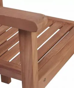 vidaXL Stackable Garden Chairs 2 pcs Solid Teak Wood