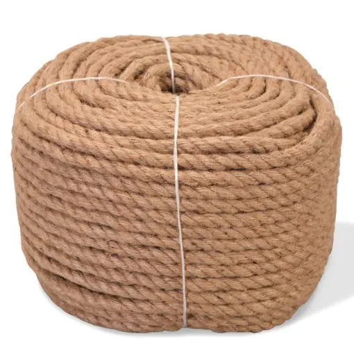 vidaXL Rope 100% Jute 10 mm 100 m