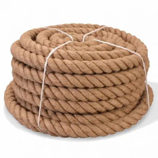 vidaXL Rope 100% Jute 20 mm 50 m