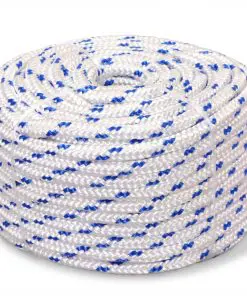 vidaXL Marine Rope Polypropylene 8 mm 100 m White