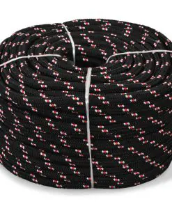 vidaXL Marine Rope Polypropylene 6 mm 100 m Black