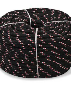 vidaXL Marine Rope Polypropylene 8 mm 100 m Black