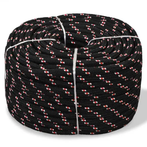 vidaXL Marine Rope Polypropylene 14 mm 50 m Black