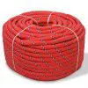 vidaXL Marine Rope Polypropylene 6 mm 100 m Red