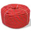 vidaXL Marine Rope Polypropylene 8 mm 100 m Red