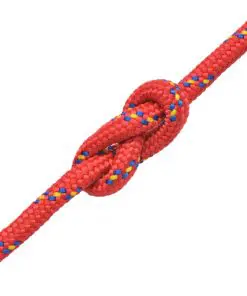 vidaXL Marine Rope Polypropylene 8 mm 100 m Red