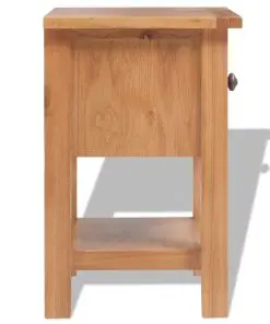 vidaXL Five Piece Living Room Furniture Set Solid Oak