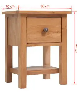 vidaXL Five Piece Living Room Furniture Set Solid Oak