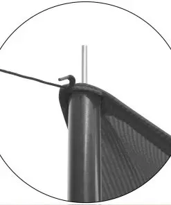 vidaXL Sunshade Tarp with Poles HDPE Square 5×5 m Anthracite