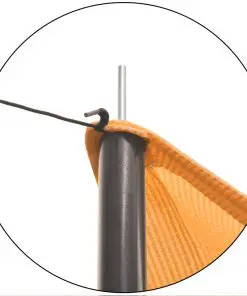 vidaXL Sunshade Tarp with Poles HDPE Square 3×3 m Beige