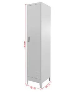 vidaXL Locker Cabinet 38x45x180 cm