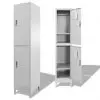 vidaXL Locker Cabinet with 2 Compartments 38x45x180 cm