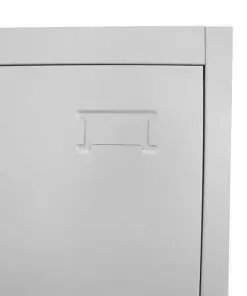 vidaXL Locker Cabinet with 2 Compartments 38x45x180 cm