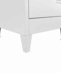 vidaXL Locker Cabinet with 2 Compartments 38x45x180 cm