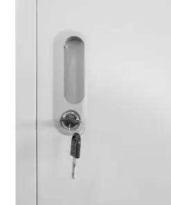 vidaXL Locker Cabinet with 3 Compartments 38x45x180 cm
