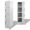 vidaXL Locker Cabinet with 4 Compartments 38x45x180 cm