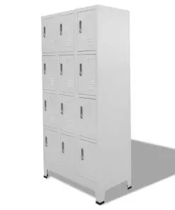 vidaXL Locker Cabinet with 12 Compartments 90x45x180 cm