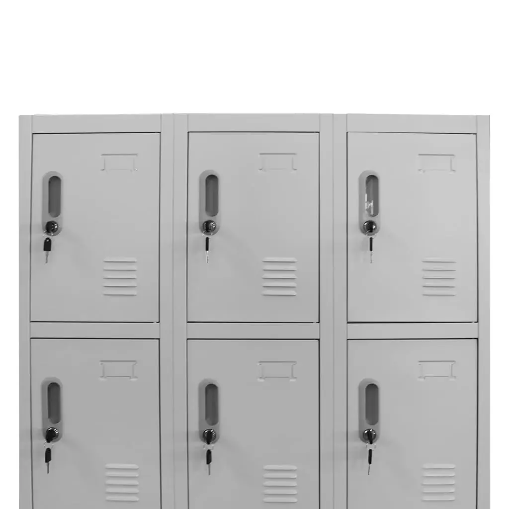 vidaXL Locker Cabinet with 12 Compartments 90x45x180 cm