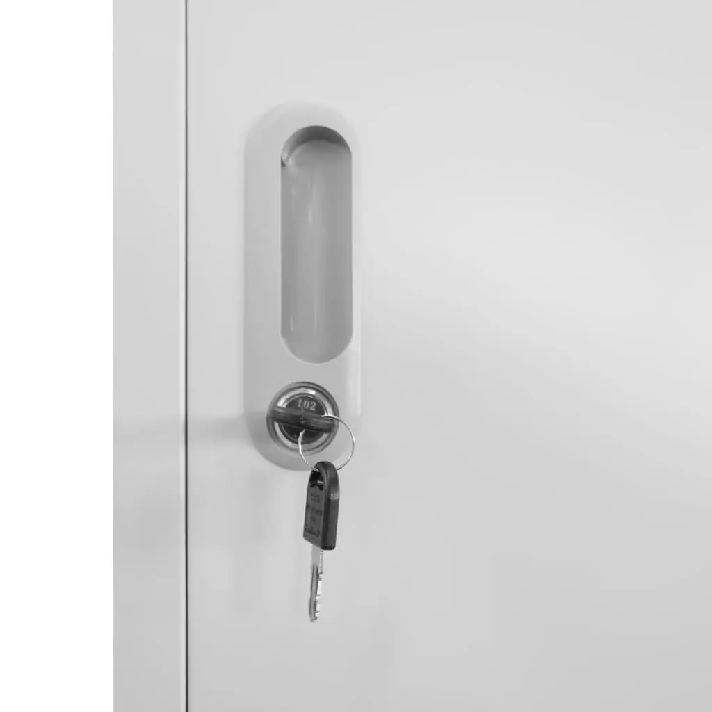 vidaXL Locker Cabinet with 12 Compartments 90x45x180 cm