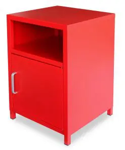 vidaXL Bedside Cabinet 35x35x51 cm Red