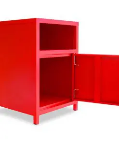 vidaXL Bedside Cabinet 35x35x51 cm Red