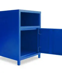 vidaXL Bedside Cabinet 35x35x51 cm Blue