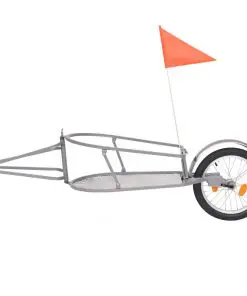 vidaXL Bike Luggage Trailer with Bag Orange and Black