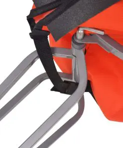 vidaXL Bike Luggage Trailer with Bag Orange and Black